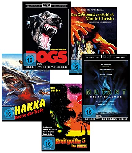 Horror Spielfilm 5er Package - 5 Filme auf 5 DVDs in Folie geschrumpft