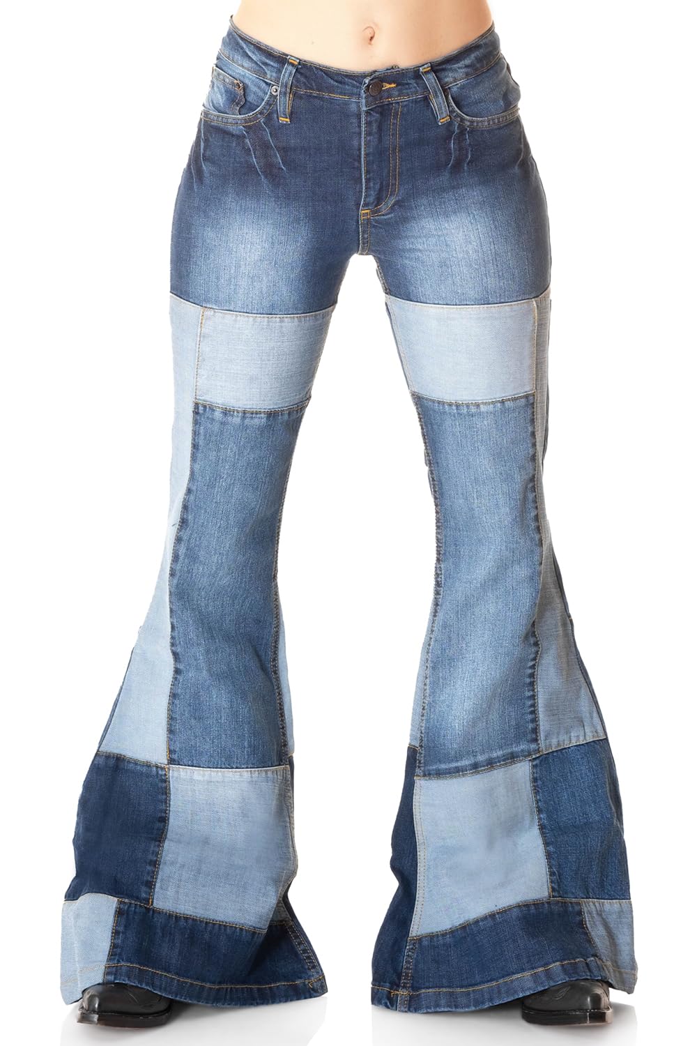 Comycom Damen Jeans Mega Schlaghose »Star Deja-VU« W40/L34