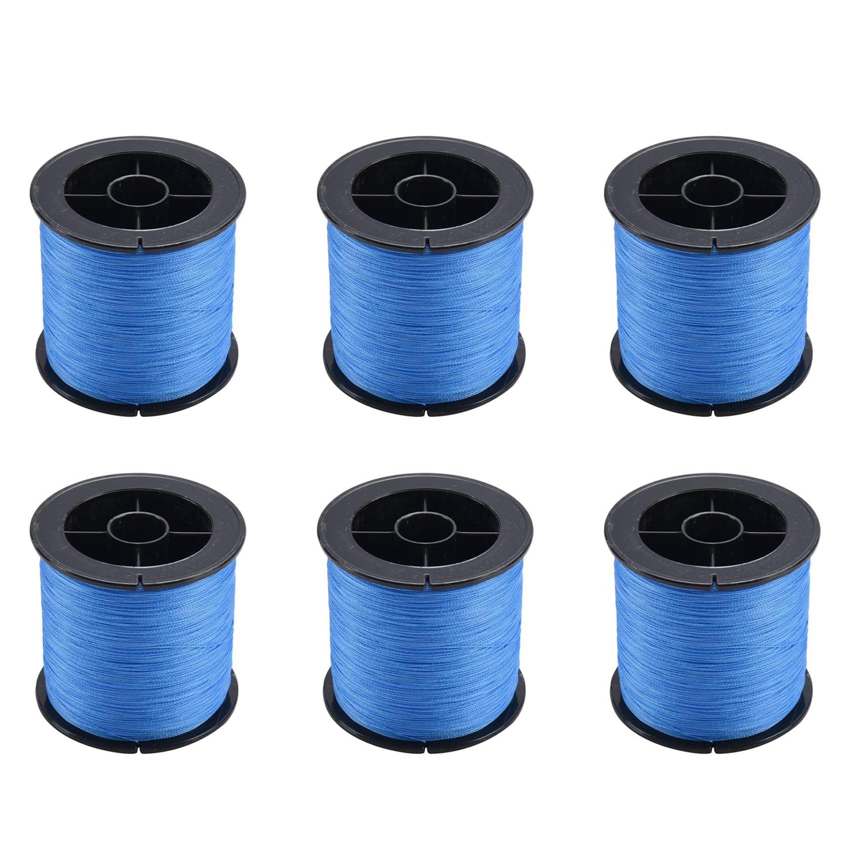 SICOSALT 6X 500M 30LB 0,26 mm Angelschnur PE Geflochtene 4 Strang Blau