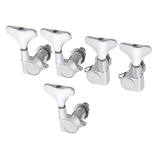 ALFAAL Chrome Gitarre Versiegelte Tuner Tuning Pegs Maschinenköpfe 3R2L. Für 4 String Bass