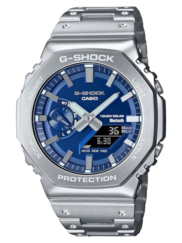 G-Shock Casio GMB2100AD-2A Herren-Armbanduhr, Vollmetall, leuchtend blau, silber, blau, Sportlich