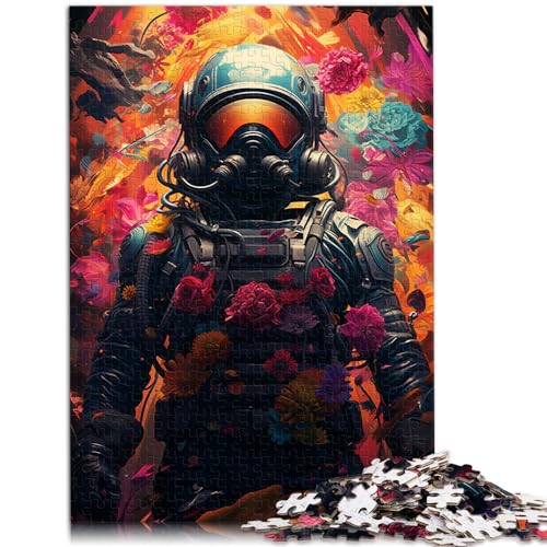 Spielzeug-Puzzle, farbiger Astronauten-Krieger, 1000 Teile, Puzzle für Erwachsene, Puzzles, Holzpuzzles, Geburtstagsgeschenk, Geschenke für oder, Wandkunst, 1000 Teile (50 x 75 cm)