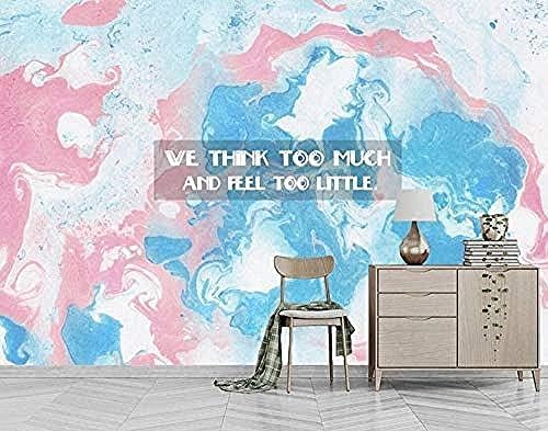 XLMING Einfache Aquarellmuster 3D Tapeten Home Esszimmer Sofa Schlafzimmer Wohnzimmer TV Hintergrund-150cm×105cm