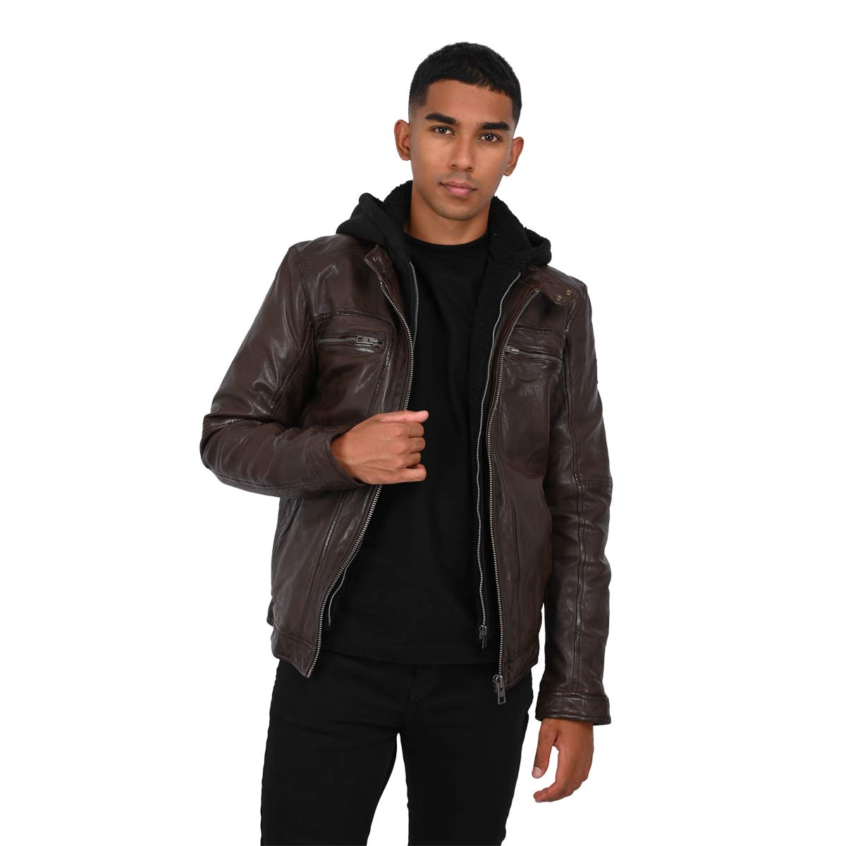 Oakwood Herren Drink Jacke, Schokoladenbraun, S