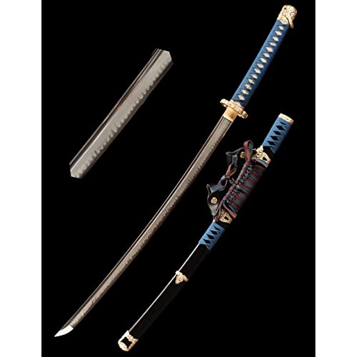 LQSMX sword echte Katana Schwert 41in Samurai Schwert Handgeschmiedeter T10 Stahl scharf