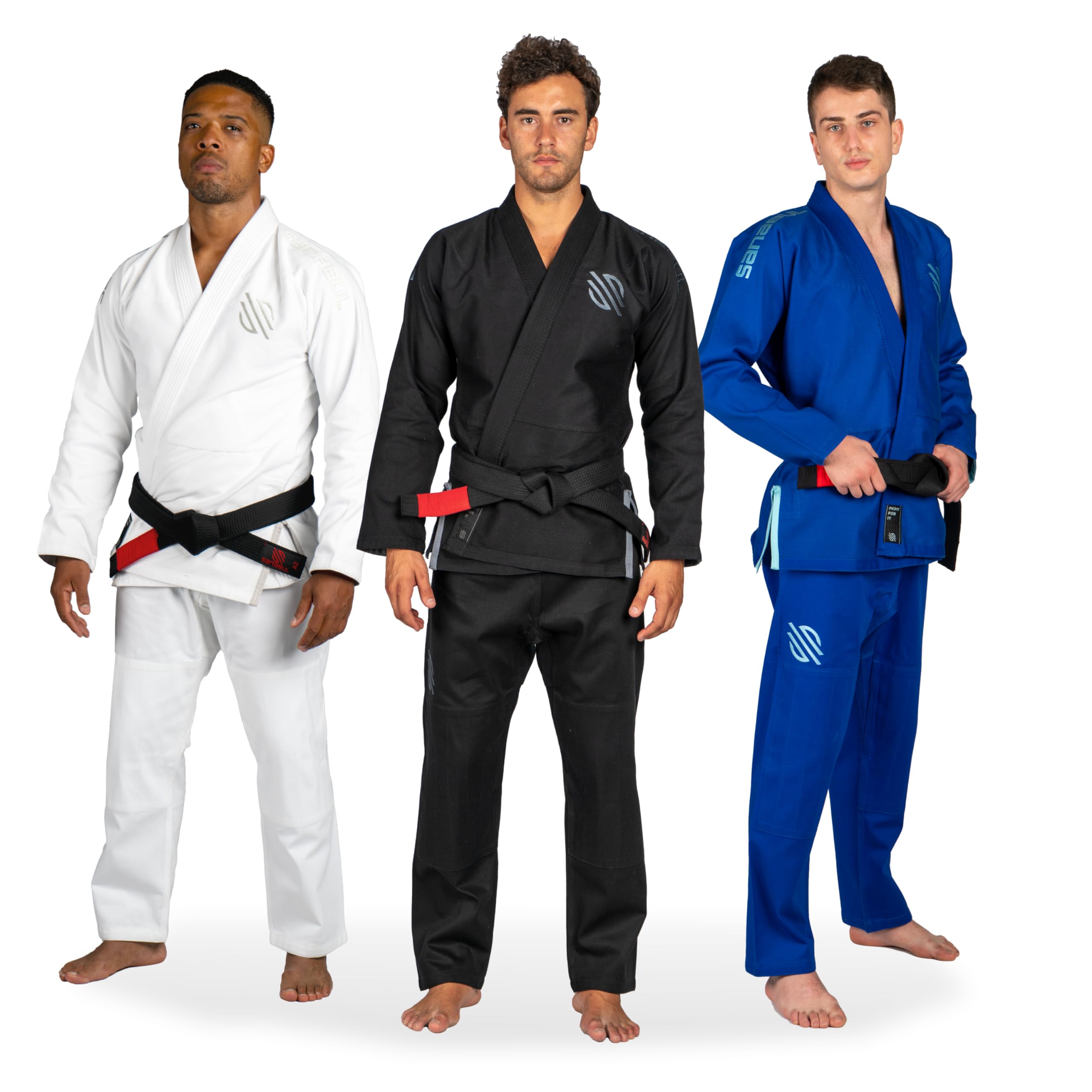 Sanabul Essential BJJ Gi für Herren, brasilianischer Jiu-Jitsu-Gi, leichter, sanforisierter Stoff, hervorragende Größentabelle