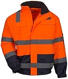 Nitras Herren Motion Tex Viz Pilotenjacke, Orange, XXL