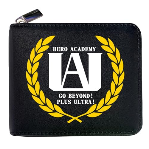 RYNDEX My He-ro Academ-ia Geldtasche Anime, Süß Spaß Einzigartig Karten Geldbeutel, Scheckkartenetui für Fans Teens Geburtstagsgeschenk(Color:Multicolor 10)