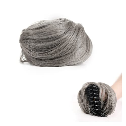 Haarknoten 1 Stück Haarteile, Hochsteckfrisur, Ballett-Dutt for Frauen, Grils, Klaue, Clip-in-Haarknoten, unordentliche gefälschte Haarknoten, Erweiterungen, Clip-in-Donut-Chignon-Synthetik-Brötchen H