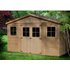 Timbela Gartenhaus Holz Abstellraum M330 15,84 m² mit Fenstern