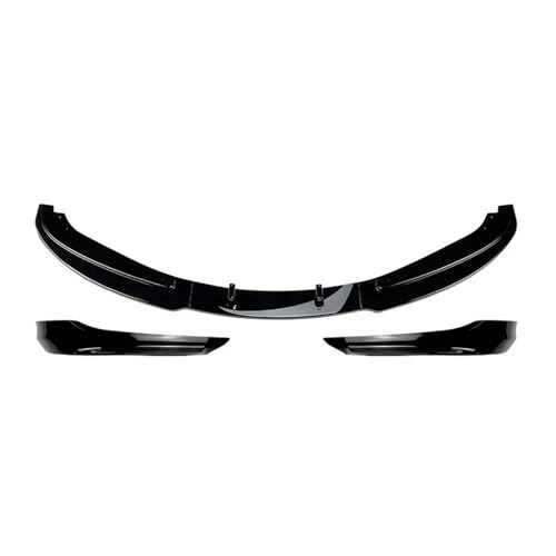 Splitter Frontspoiler Splitter Canard Lip Body Kit ABS Glanz Schwarz Carbon Fiber Für 3 Serie E90 E91 LCI Facelift 2007-2012 Frontlippe(Gloss Black)