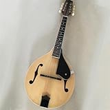 Mandoline Instrument Mandoline Cutaway F-Typ 8-Draht Gitarre Mandoline Achtsaitiges Instrument Professionelle(Roundedwood B)