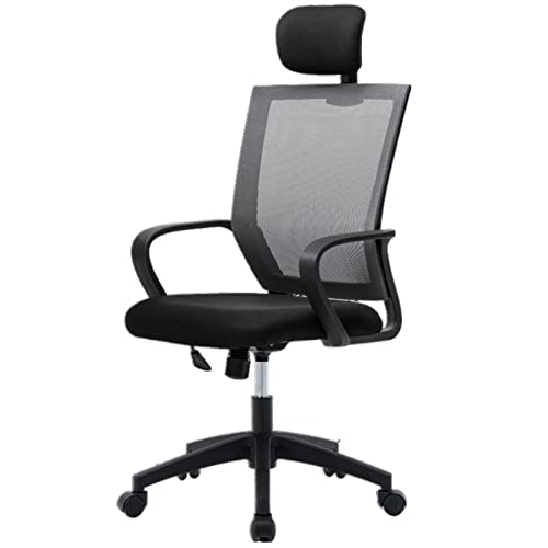 Bürostuhl Ergonomischer Ergonomischer Bürostuhl, verstellbarer Schreibtischstuhl, Netz-Schreibtischstuhl mit hoher Rückenlehne, Kopfstütze und Armlehne – drehbarer PC-Arbeitsstuhl for Zuhause Schreibt