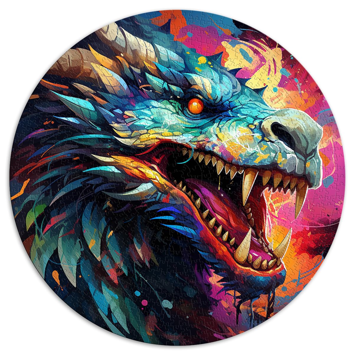 Puzzle | Puzzles Drache in den Wolken 1000-teiliges Puzzle Lernspiele 67,5 x 67,5 cm Lernpuzzle Staycation Zeit totschlagen