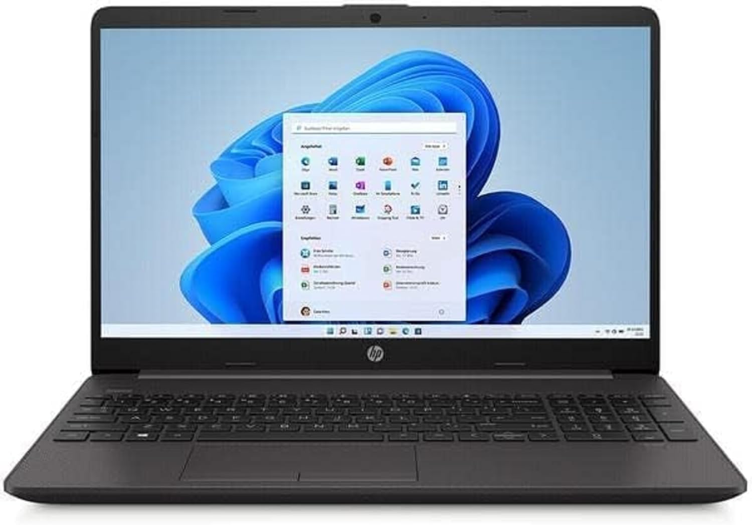 HP Laptop 15,6" FHD IPS Display, Intel Core i5-1235U, 10 x 4.40 GHz, 16 GB RAM, 512 GB SSD, Iris Xe Graphics, Schwarz, Windows 11