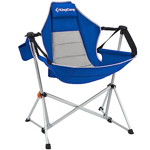 KingCamp Campingstuhl Orchid Schaukel Stuhl Camping Sessel Verstellbar Alu 120kg Blue