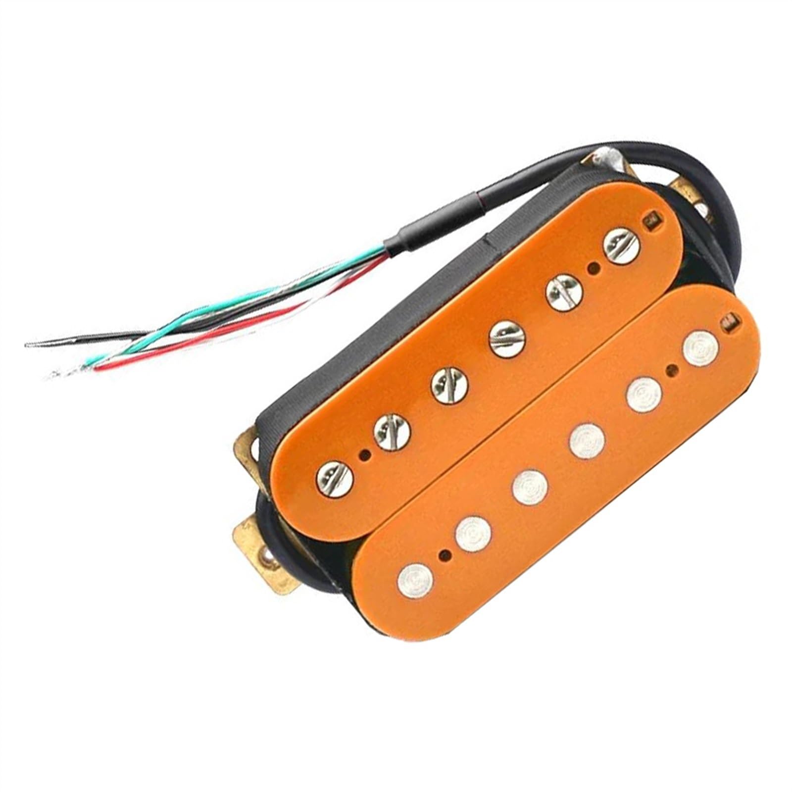 Exquisite orange E-Gitarre Humbucker Bridge Pickup Kunststoffspule verstellbare Schraube Gitarrenteile Single-Coil-Tonabnehmer