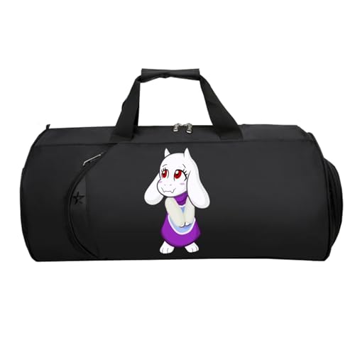 Kleine Reisetasche Anime, Groß Wasserdicht Sporttasche, Weekender HandgepäCk Koffer füR Herren Und Damen Flugzeug(Black 9)