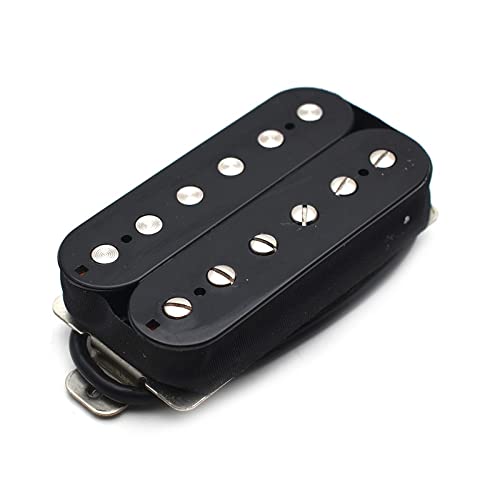 ZENGXUE Alnico 5 E-Gitarre-Pickup Humbucker Doppel-Spulen-Pickup Alnico Gitarre-Teile Schwarz Humbucker Tonabnehmer Set (Color : Neck 50MM)