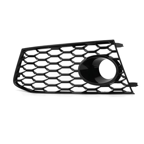 Frontgrills Für RS7 2014 2015 2016 2017 2018 Honeycomb HEX Nebel Lampe Grill Auto Front Nebel Licht Kühlergrill Abdeckung Trim Front Bumper Grille(Left Side)