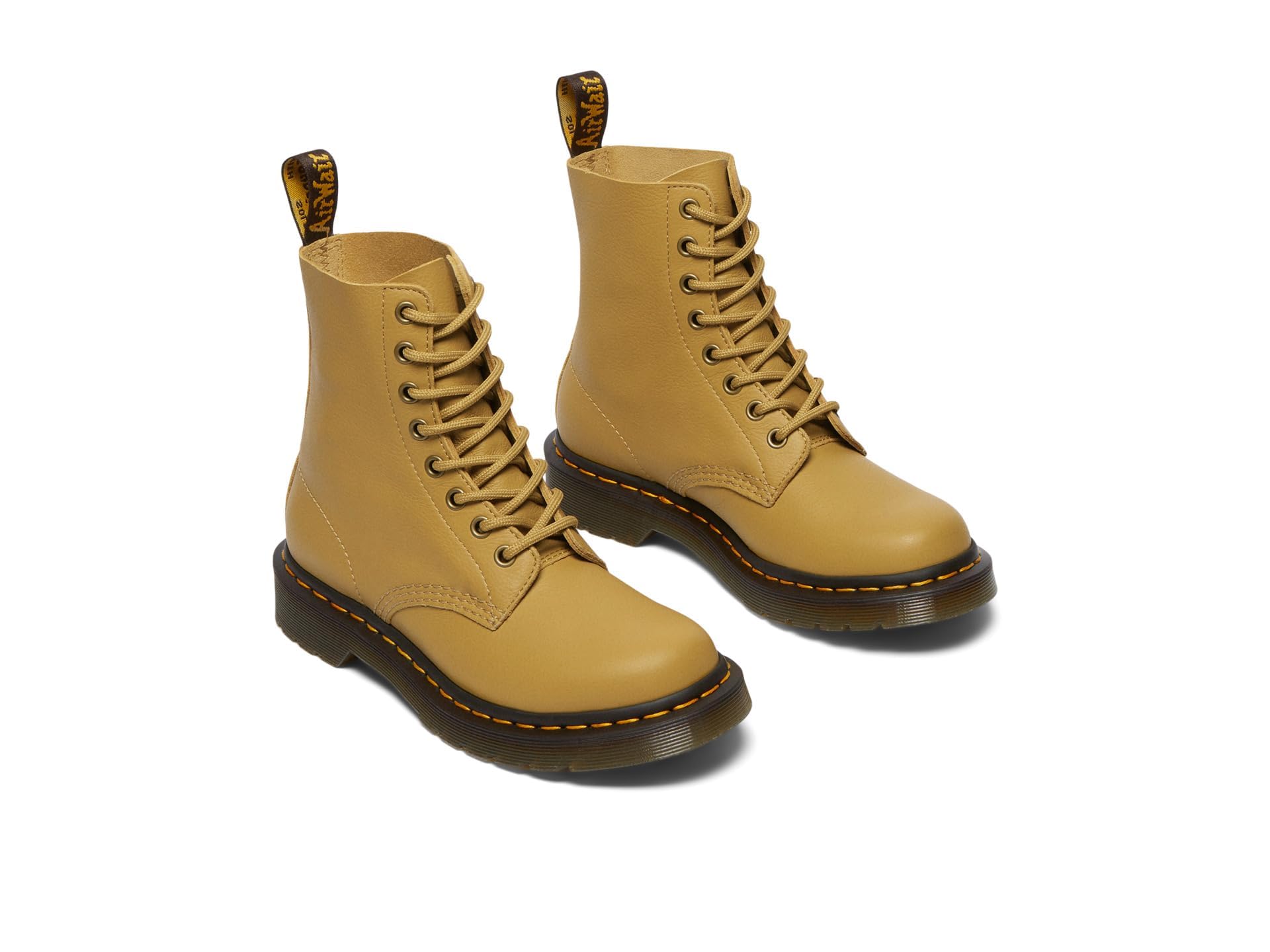 Dr. Martens Damen Schnürrstiefeletten Pascal Gelb Glattleder 37