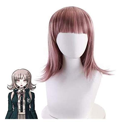 LINLINCD-Anime Coser Wig Nanami Chiaci Haar gelocktes Haar Grau Perücke Cosplay Comic Halloween Party Karneval Männer und Frauen Anime Fans Geschenk