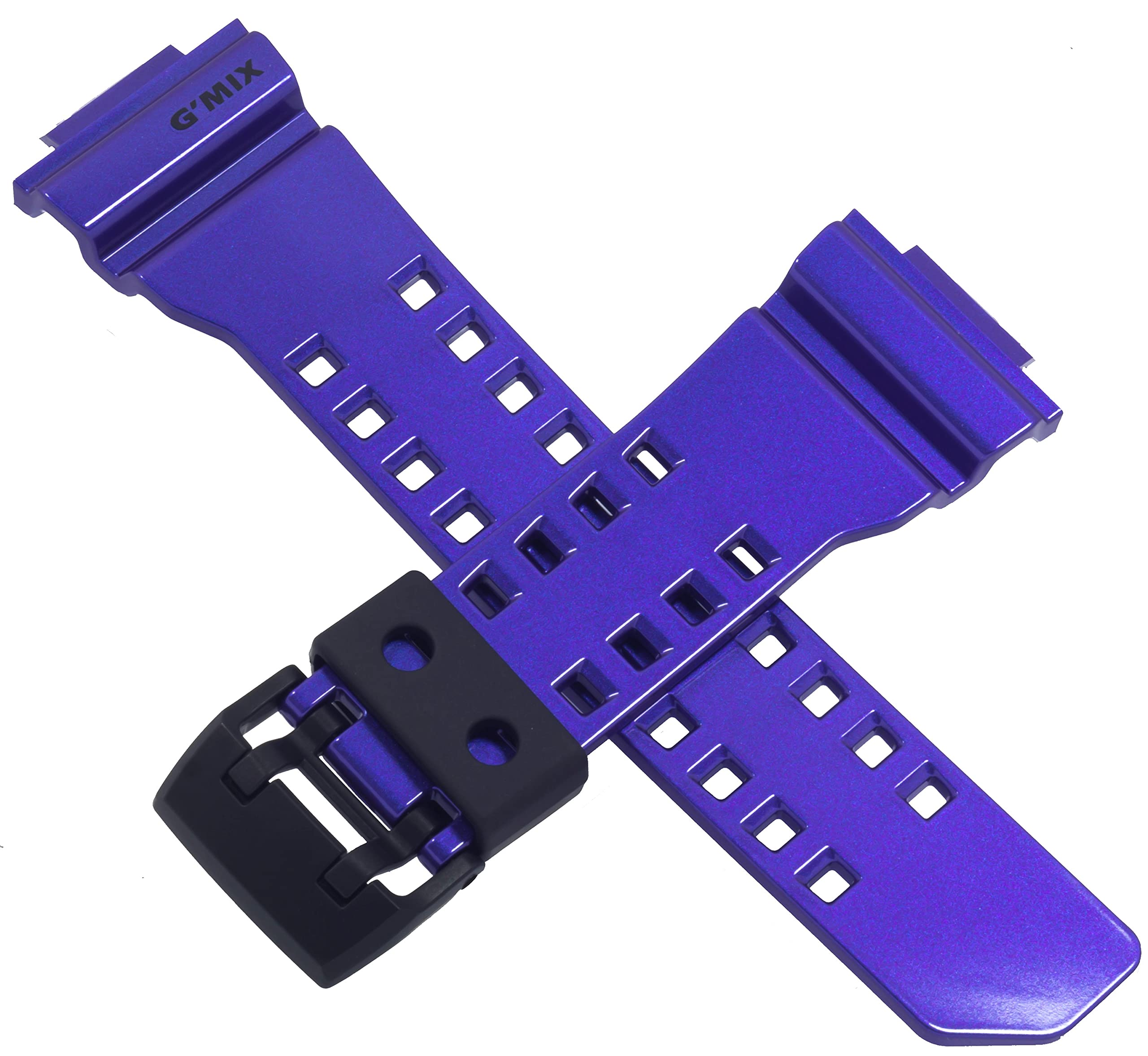 Casio Uhrenarmband für GBA-400-2A GBA 400 blau glänzend 10479600