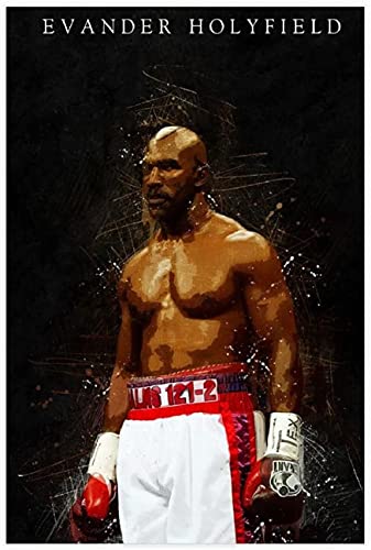 DIY Erwachsene Und Kinder Diamant Malerei Painting Kits Vollbohrer Sportboxen Sportboxen Evander Holyfield 1 Bild 5d Strass Bild Kristall Kunsthandwerk 11.8"x15.7"(30x40cm) Kein Rahmen