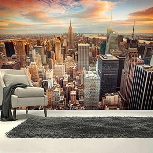 XLMING Stadtbild 3D Tapete Home Dekoration Wohnzimmer Sofa Schlafzimmer Tv Hintergrund Wand-200cm×140cm