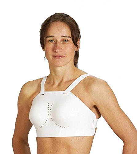 Ju-Sports Brustschutz für Damen Econo Guard - Brustschutz für Kampfsport, Fechten, Hockey, Cricket mit Hartplastikschale I Optimale Passform & leicht I Größe XL