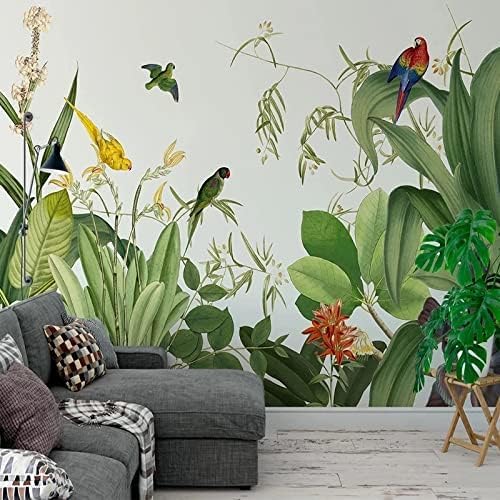 Pflanzen Grüne Blumen Vögel 3D Tapeten Wanddekoration Fototapete Sofas Wohnzimmer Wandbild Schlafzimmer-430cm×300cm