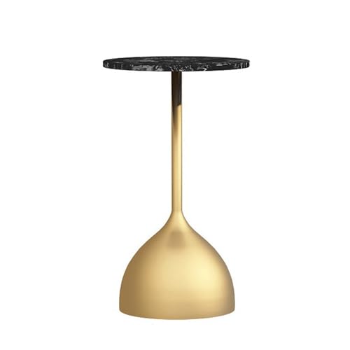 zhongqunli kleiner Couchtisch Dekorative Tische aus Metall, Nachttische for Enge Räume, Schlafzimmer, Wohnzimmer, Cafeterias und Arbeitszimmer ästhetischer Couchtisch(Gold)