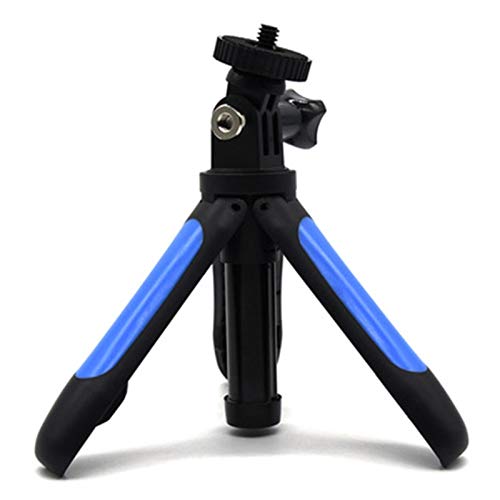 SCRUBY Handheld-Mini-Stativ, Selfie-Stick, ausziehbares Einbeinstativ (blau)