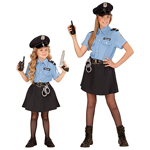 WIDMANN MILANO PARTY FASHION - Kinderkostüm Polizistin, Uniform, Cop, Polizei, Faschingskostüme, Karneval