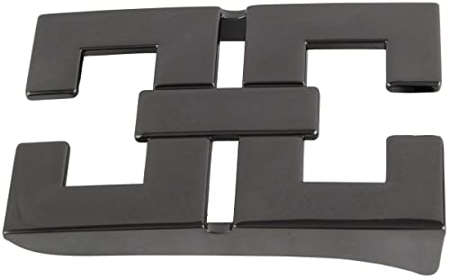 BELTINGER Gürtelschnalle Caserta 4,0 cm | Buckle Wechselschließe Gürtelschließe 40mm Massiv | Wechselgürtel bis 4cm | Schwarz