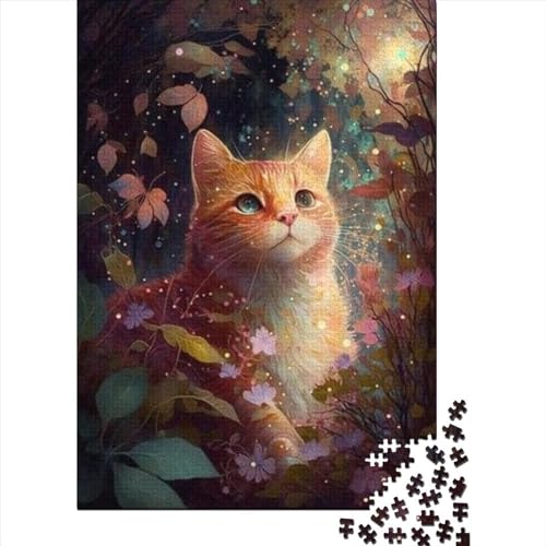 1000 Teile für Erwachsene, schwieriges Puzzle, Traumkatze für Erwachsene, schwieriges Puzzle, Lernpuzzle (Größe 75 x 50 cm)