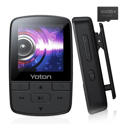 YOTON MP3 Player Bluetooth 5.0 Sport 64GB mit Clip