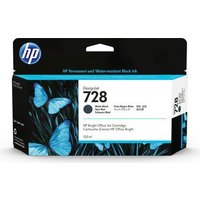 HP 728 - 130 ml - mattschwarz - Original - DesignJet - Tintenpatrone - für DesignJet T830 (3WX25A)