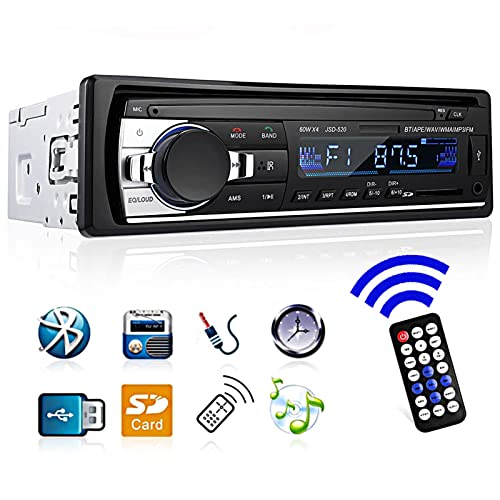 YYKJ autoradio met Bluetooth - In-Dash 1 Din Head-Unit, SD USB BT autoradio, Aux MP3 muziek Multimedia - ontvanger