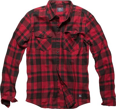 Vintage Industries Austin Shirt Männer Flanellhemd rot/schwarz L