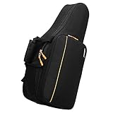 MAKIVI Saxophon-Gigbag aus Oxford-Gewebe, Altsaxophon, verdickter Rucksack mit doppelter Schulter und extra Stauraum, Musik