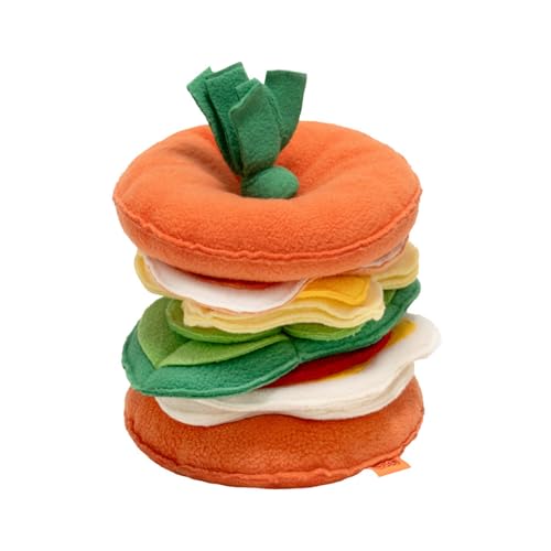 Pet Toy Cloth Snack Seeking Toy Slow Eating Clean Dogs Chew Puppy Training Toy Soft Hamburger Toy Molar Supplies Dogs Chew Toy For Aggressive Chewers Dogs Chew Toy For Large Dogs Squeaky Dogs