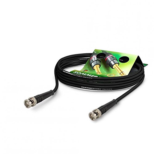 SommerCable HF-Kabel RG-Classic 50 Ohm RG58/ Cu Low Loss, BNC/BNC Hicon, Schwarz (15m)