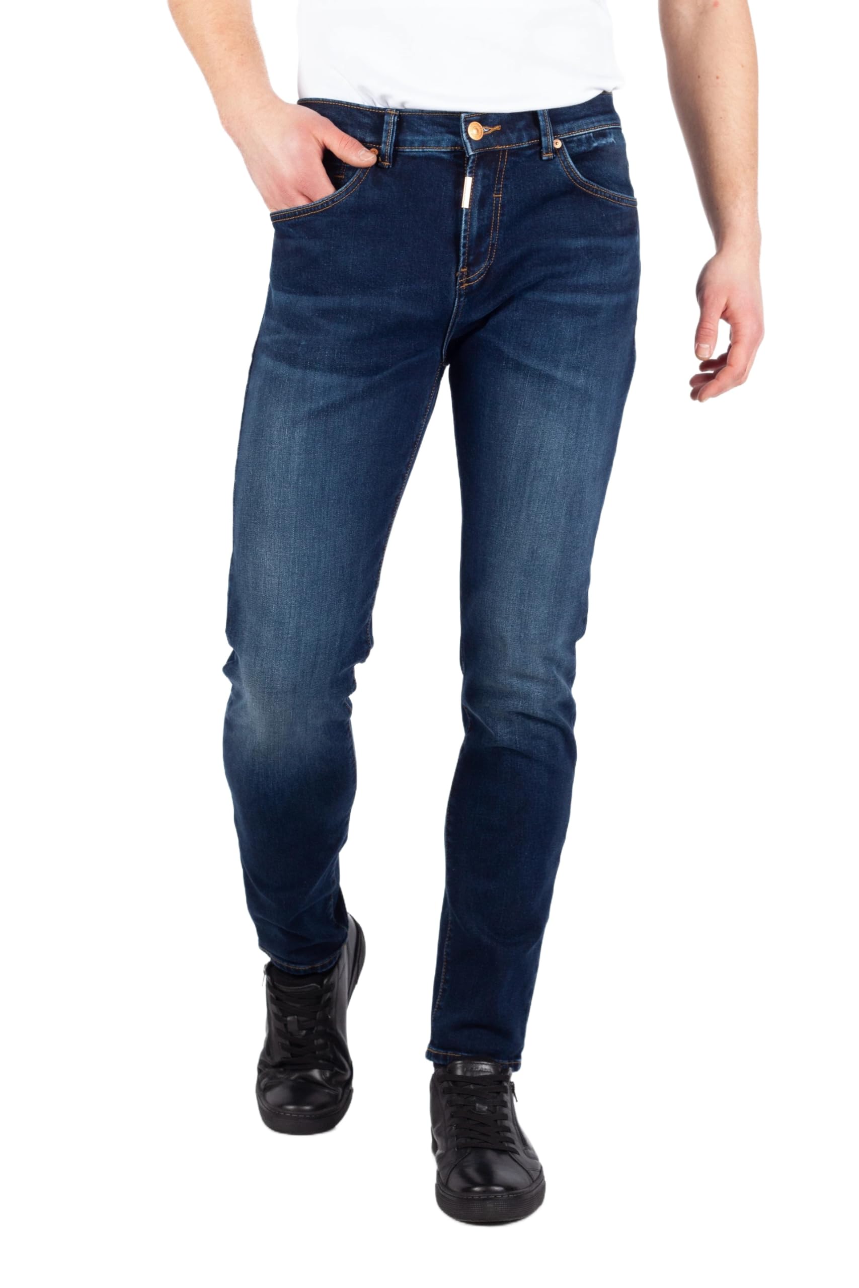 LTB Jeans Herren Jeans - Slim Fit Jeanshosen - New Sawyer Y - Dunkelblau - 33/32