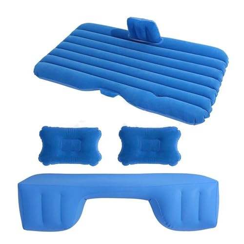 GLILAR Auto Luftmatratze Auto-Luftmatratzen Universal-Aufblasbett Hinten Schlafmatratze Reisebett Auto Aufblasbares Bett Luftkissenbett Autozubehör Zubehör(Blue)