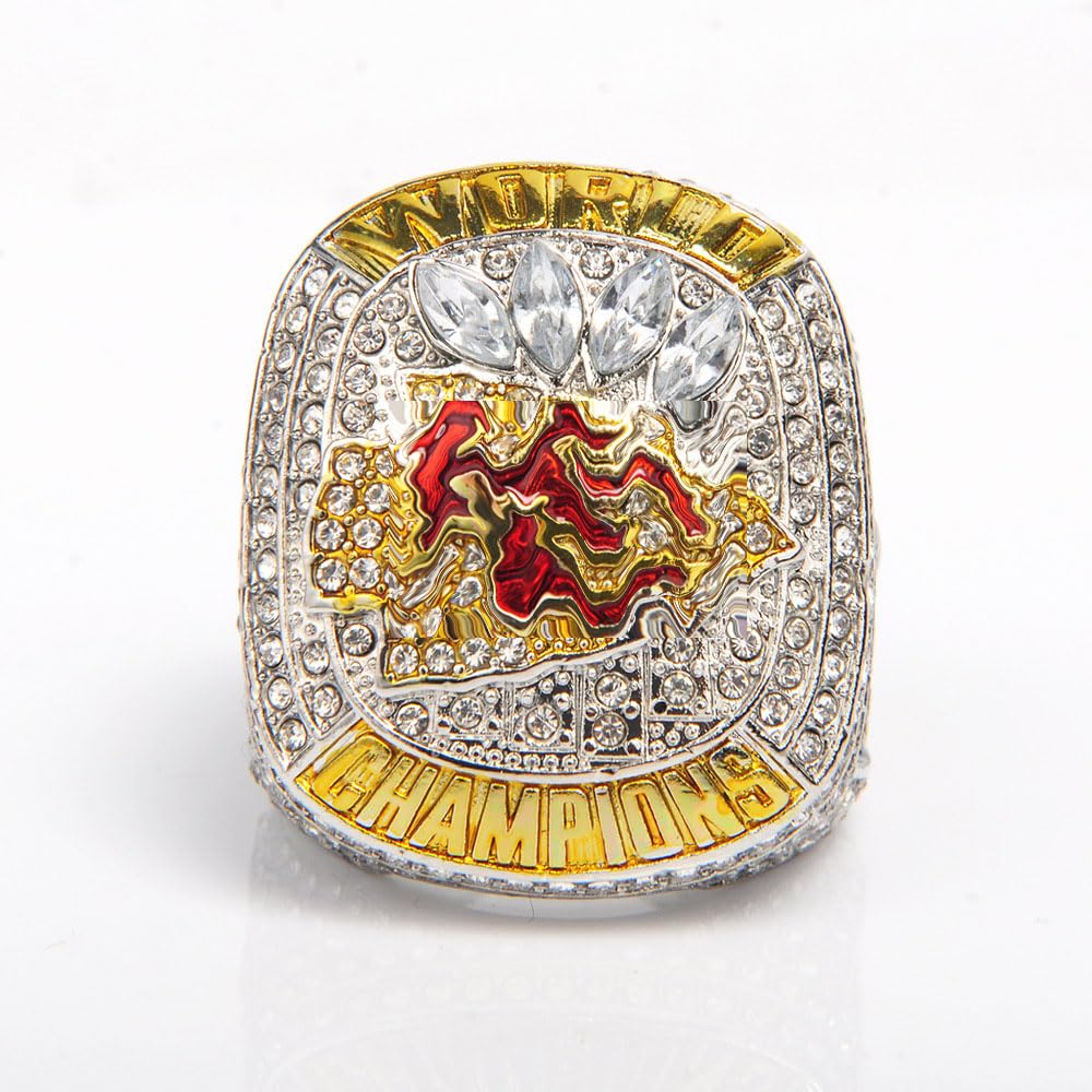 haobook 58th Rugby Championship Ring Super Bowl KC Champions Ring Holz Geschenkbox Sammelbare Erinnerungen für begeisterte Fans NFL Fußball Fanatiker und Sport Sammler,8#