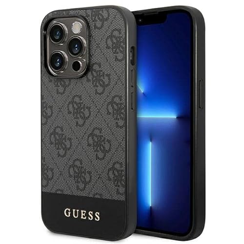 Guess PU 4G Stripe Case für Apple iPhone 14 Pro - grey (GUHCP14LG4GLGR)