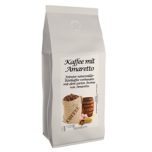 Aromakaffee - Aromatisierter Kaffee - Ganze Bohne - Frisch Von Uns Geröstet (Amaretto, 1000 Gramm)