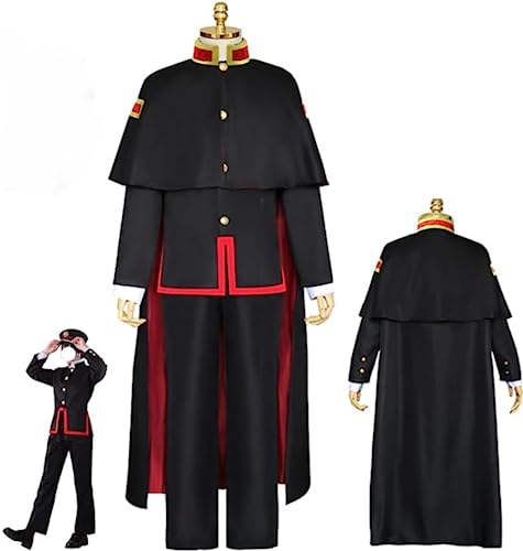 JGZGCG Anime Toilette gebunden Hanako kun Jibaku Shounen Uniform Cosplay Kostüm Set Yashiro Nene Freund Hanako Kun Karneval Perücke Requisiten (Hanako Kun,XL)