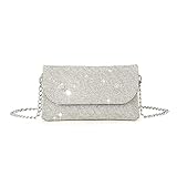 Damen Handtasche Glitzer Abendtasche Party Braut Clutch Prom Hochzeit Geldbörse Schulter Umhängetaschen Abnehmbare Kette